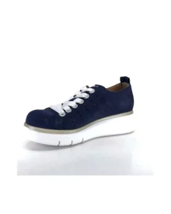 Ivoire0130a Ivoire 7L4144Pe Cuir Bleu Marine*Femme Baskets