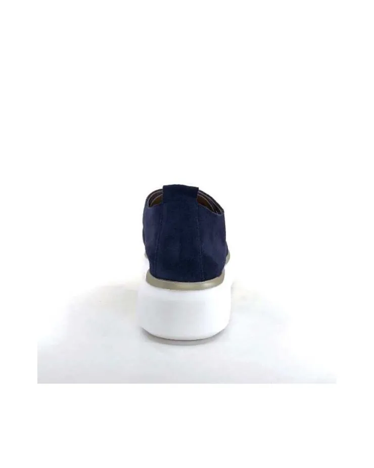 Ivoire0130a Ivoire 7L4144Pe Cuir Bleu Marine*Femme Baskets