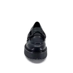 Ivoire0130a Ivoire 1M4995 Cuir Noir*Femme Mocassins