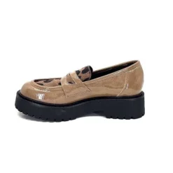 Ivoire0130a Ivoire 1M4883 Cuir Vernis Marron*Femme Mocassins