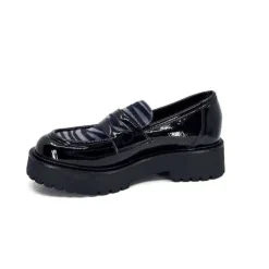 Ivoire0130a Ivoire 1M4883 Cuir Vernis Noir*Femme Mocassins