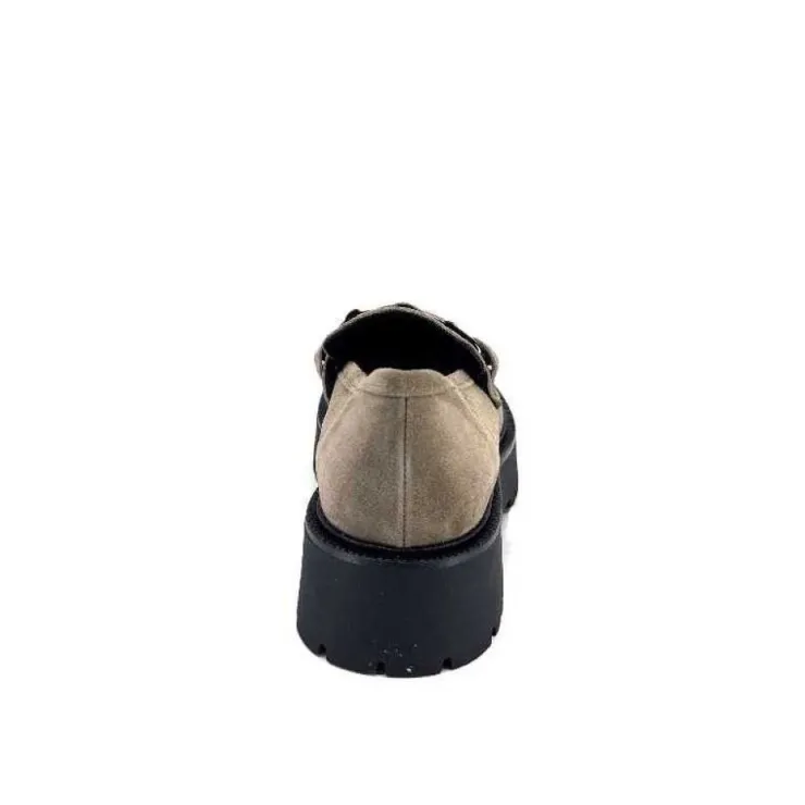 Ivoire0130a Ivoire 1M4995 Iv Daim Taupe*Femme Mocassins