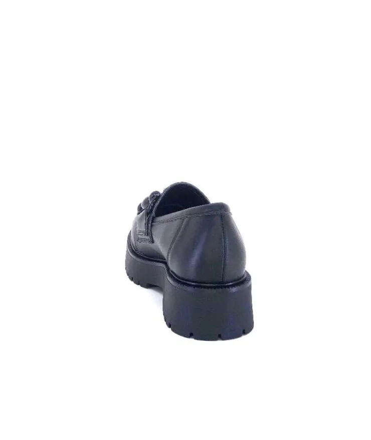 Ivoire0130a Ivoire 1M4399Fp Cuir Noir*Femme Mocassins