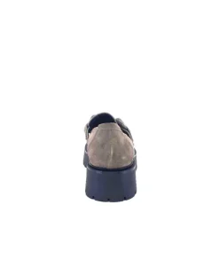 Ivoire0130a Ivoire 1M4399Pe Daim Taupe*Femme Mocassins