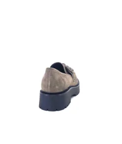 Ivoire0130a Ivoire 1M4399Pe Daim Taupe*Femme Mocassins