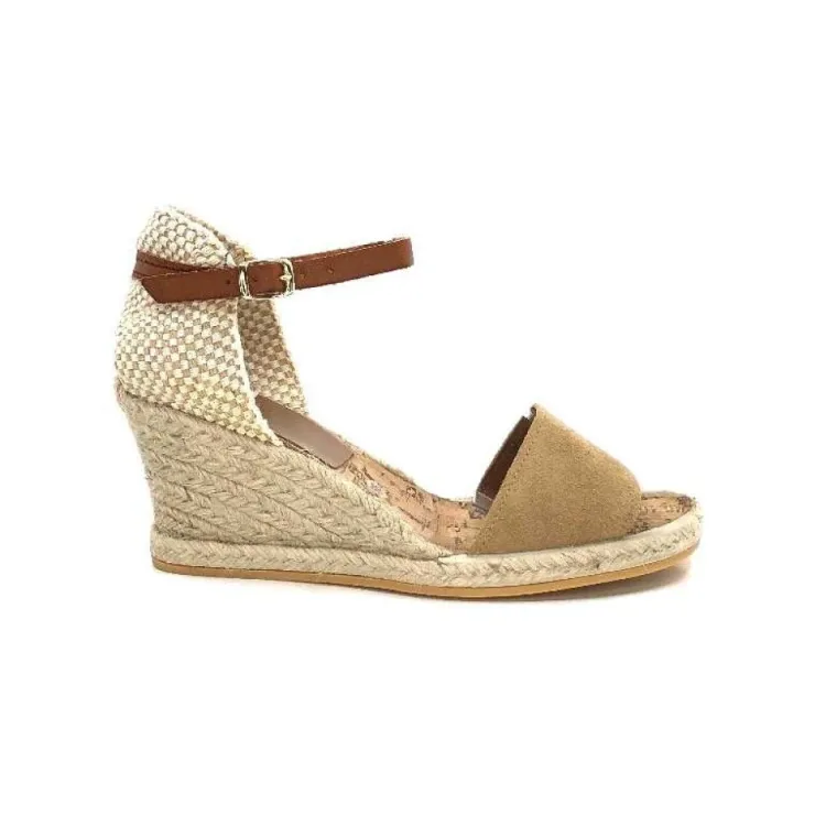 Ivoire0035a Ivoire 6N20-41 Daim Camel*Femme Plateformes
