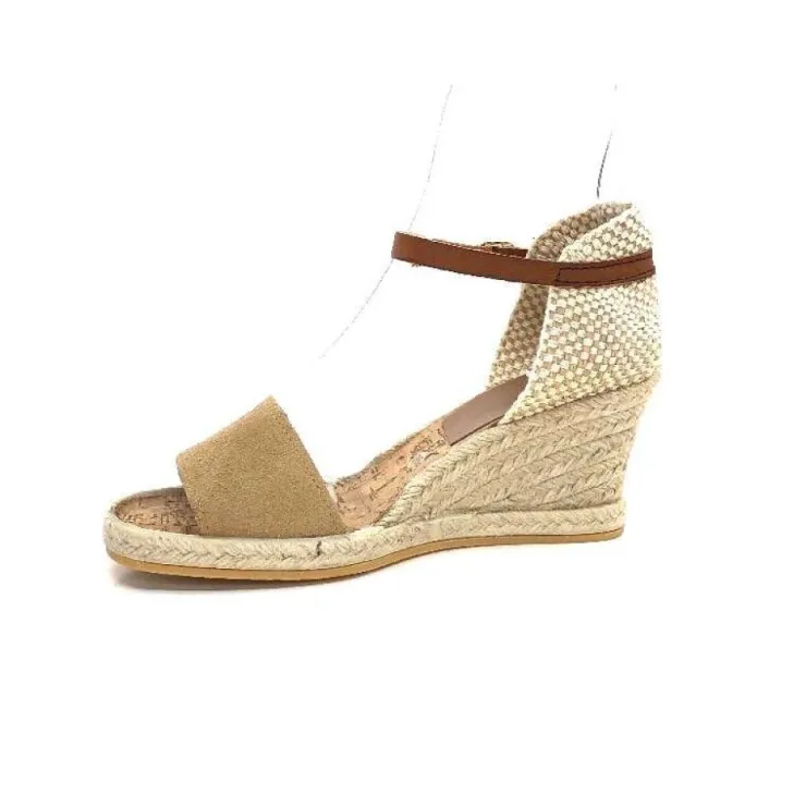 Ivoire0035a Ivoire 6N20-41 Daim Camel*Femme Plateformes