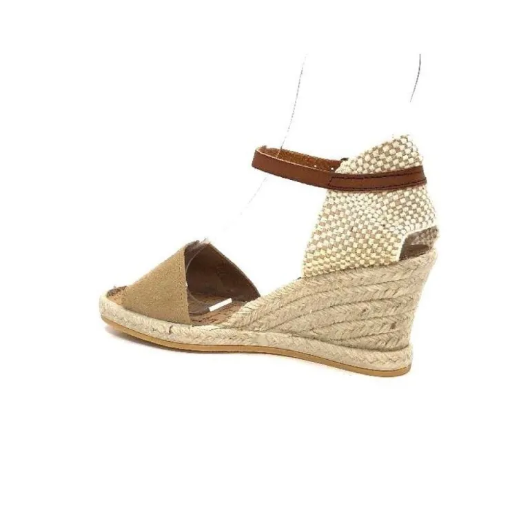 Ivoire0035a Ivoire 6N20-41 Daim Camel*Femme Plateformes