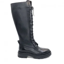 Ivoire0460a Ivoire Poggi Cuir Noir*Femme Bottes