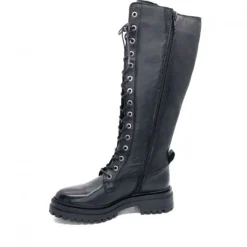 Ivoire0460a Ivoire Poggi Cuir Noir*Femme Bottes