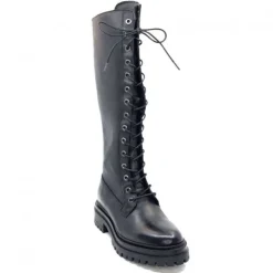 Ivoire0460a Ivoire Poggi Cuir Noir*Femme Bottes