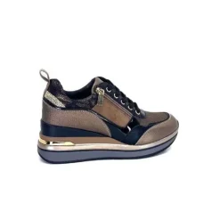 Ivoire0130a Ivoire 6Q4954 Cuir Bronze*Femme Baskets