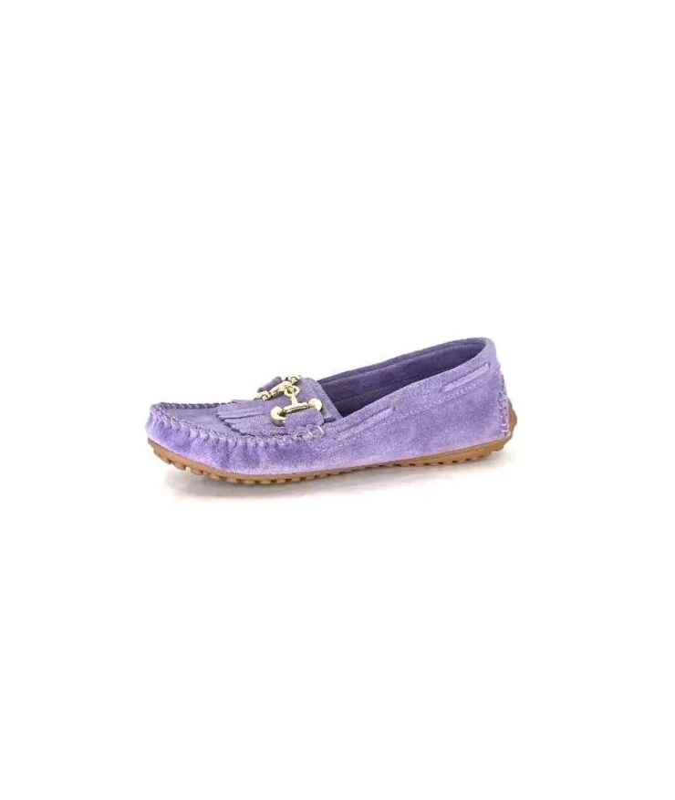 gloria Ivoire Rk13 Daim Lavande*Femme Mocassins