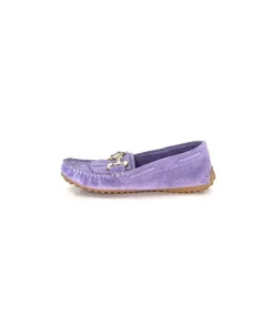 gloria Ivoire Rk13 Daim Lavande*Femme Mocassins