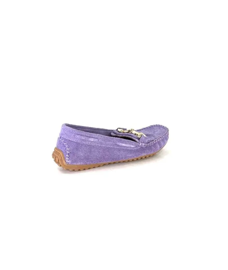 gloria Ivoire Rk13 Daim Lavande*Femme Mocassins