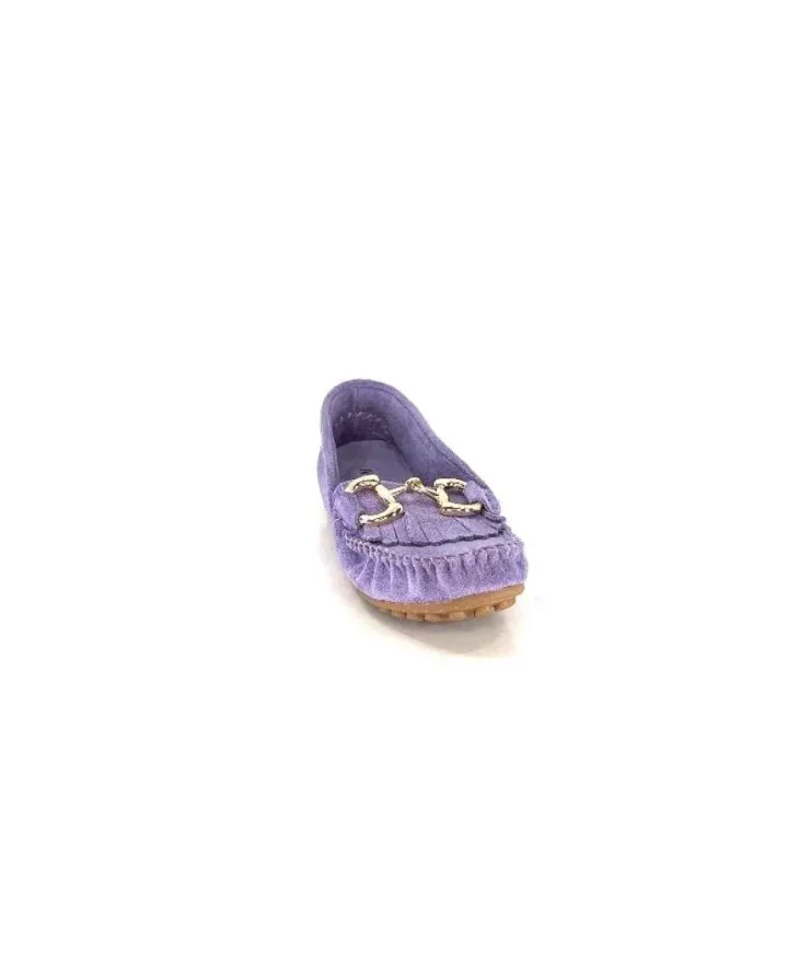 gloria Ivoire Rk13 Daim Lavande*Femme Mocassins