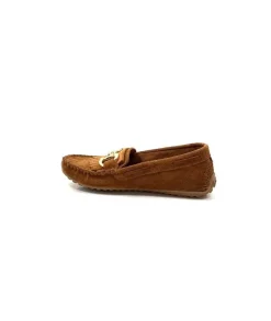 gloria Ivoire Rk13 Daim Marron*Femme Mocassins