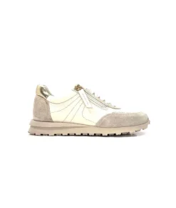 355-ivoire Ivoire Rkr70 Cuir Creme - Or*Femme Baskets
