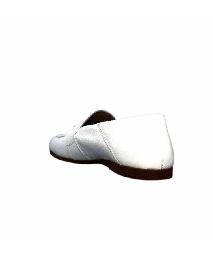 gloria Ivoire S05 Cuir Blanc*Femme Mocassins