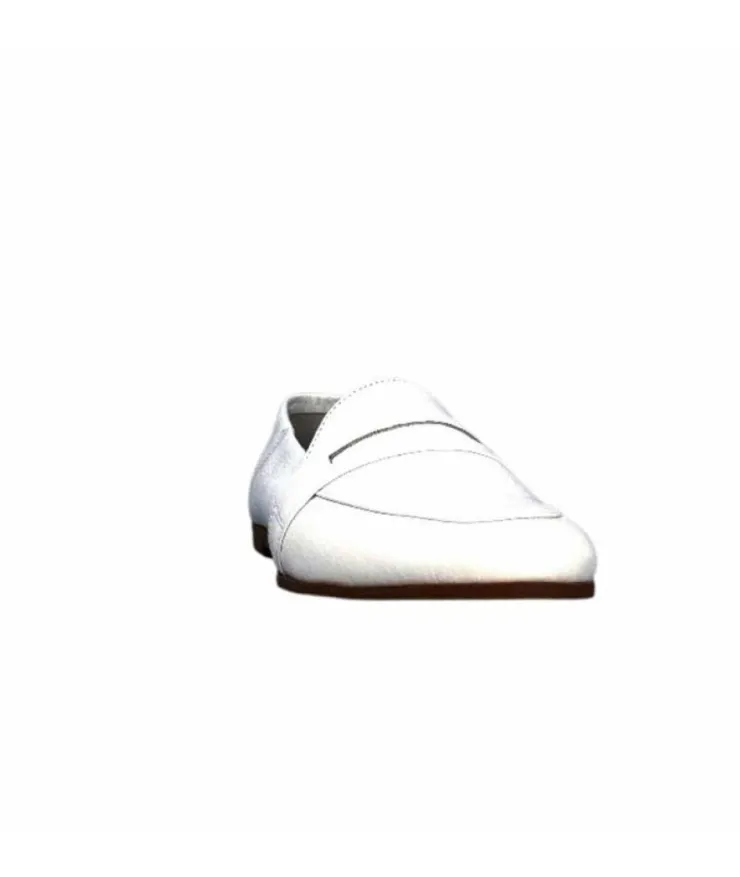 gloria Ivoire S05 Cuir Blanc*Femme Mocassins