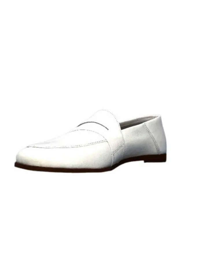gloria Ivoire S05 Cuir Blanc*Femme Mocassins