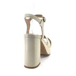 Ivoire0352a Ivoire S525 Cuir Creme*Femme Plateformes