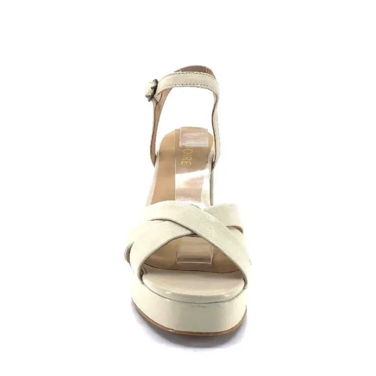 Ivoire0352a Ivoire S525 Cuir Creme*Femme Plateformes