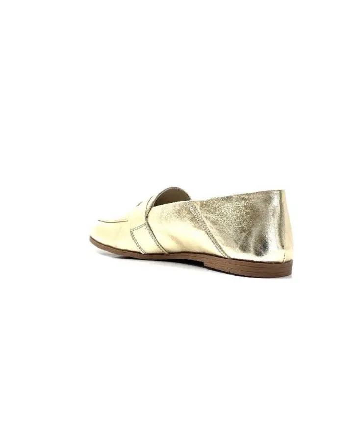 gloria Ivoire S05 Cuir Or*Femme Mocassins
