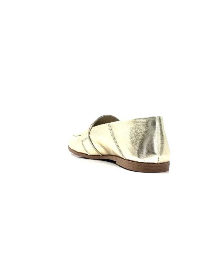 gloria Ivoire S05 Cuir Or*Femme Mocassins