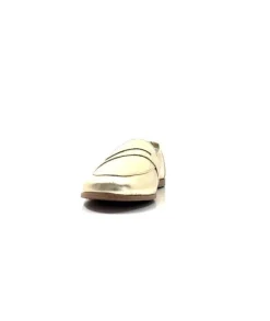 gloria Ivoire S05 Cuir Or*Femme Mocassins