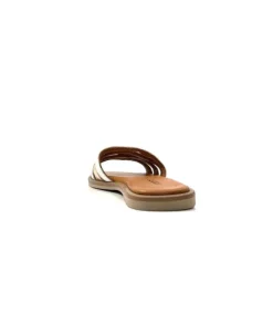 gloria Ivoire Tml 28 Cuir Blanc Or*Femme Mules