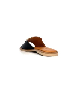gloria Ivoire Tml 27 Cuir Noir*Femme Mules