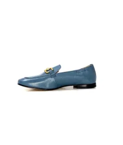 Triver Flight Ivoire 569.06 Cuir Bleu*Femme Mocassins