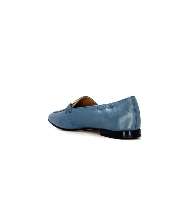 Triver Flight Ivoire 569.06 Cuir Bleu*Femme Mocassins
