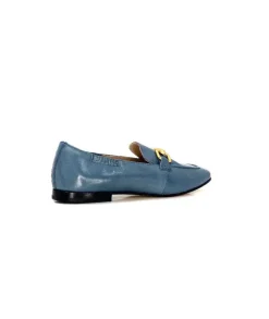 Triver Flight Ivoire 569.06 Cuir Bleu*Femme Mocassins