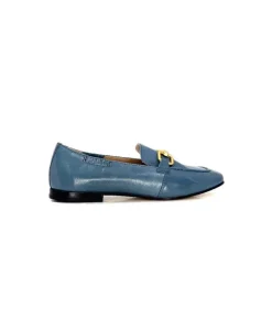 Triver Flight Ivoire 569.06 Cuir Bleu*Femme Mocassins
