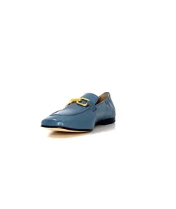 Triver Flight Ivoire 569.06 Cuir Bleu*Femme Mocassins