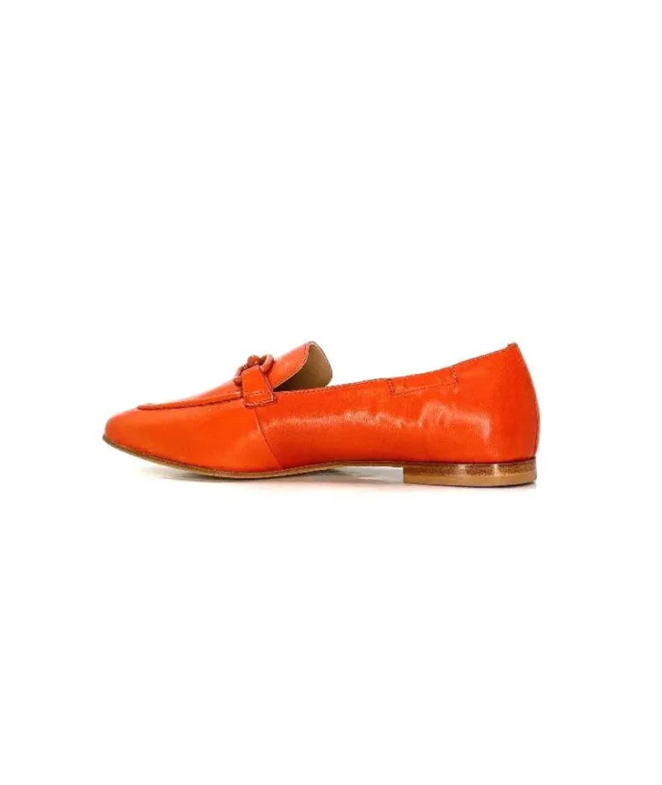 Triver Flight Ivoire 569.06 Cuir Rouille*Femme Mocassins