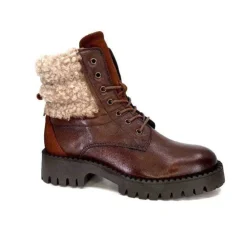 Ivoire0460a Ivoire Viyan Cuir Marron*Femme Bottines
