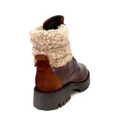 Ivoire0460a Ivoire Viyan Cuir Marron*Femme Bottines