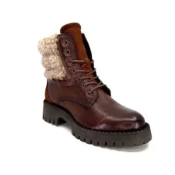 Ivoire0460a Ivoire Viyan Cuir Marron*Femme Bottines