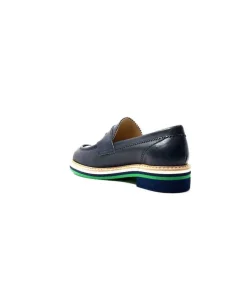 JHay 9102 Cuir Blue*Femme Mocassins