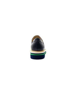 JHay 9102 Cuir Blue*Femme Mocassins