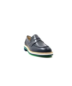 JHay 9102 Cuir Blue*Femme Mocassins