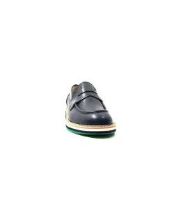 JHay 9102 Cuir Blue*Femme Mocassins