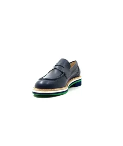 JHay 9102 Cuir Blue*Femme Mocassins
