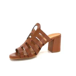 JHay 7672 Cuir Marron*Femme Mules