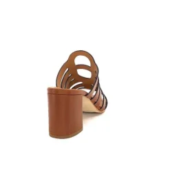 JHay 7672 Cuir Marron*Femme Mules