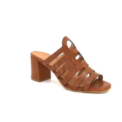 JHay 7672 Cuir Marron*Femme Mules
