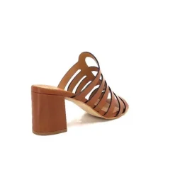 JHay 7672 Cuir Marron*Femme Mules